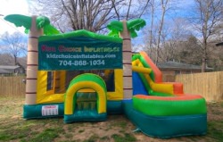 Jungle Bounce House with Slide (Wet/Dry)