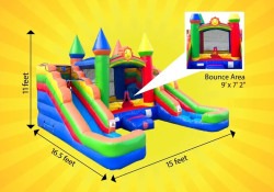 Screenshot 20260305 131609 Chrome 1772736328 Rainbow Double Slide Bounce House Combo (Wet or Dry)